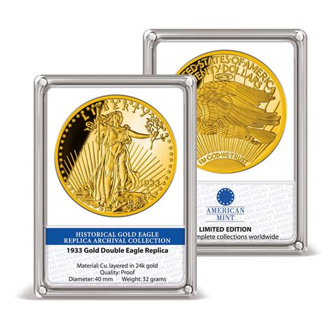 1933 Double Eagle Archival Edition Commemorative Coin | Gold-Layered | Gold | American Mint