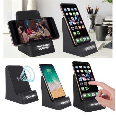 LIGHT-UP LOGO WIRELESS CHARGING STAND - Coverage Gifts Trading