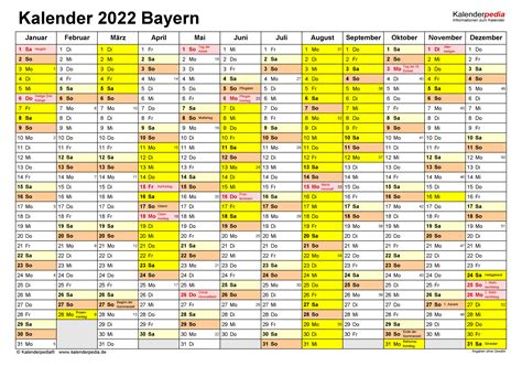 Jahreskalender Schulferien Bayern 2022 Ferien Niedersachsen 2022 | Images and Photos finder