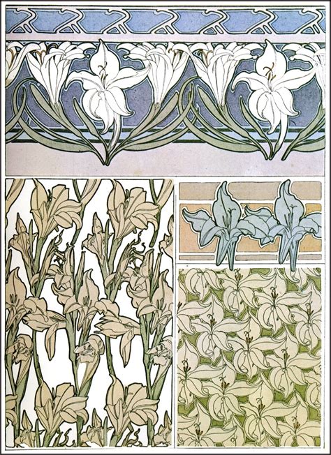 The Graffical Muse: Some Beautiful Art Nouveau Patterns