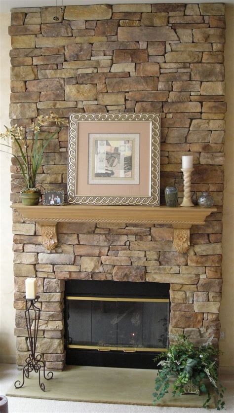 Diy Faux Stone Fireplace Surround - DIY Faux Fireplace for Under $600 {The Big Reveal} - Bless ...