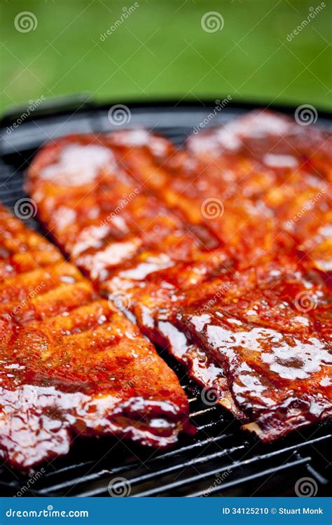 BBQ Ribs stock photo. Image of eating, food, aroma, picnic - 34125210