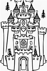 Castle Inspired Coloring Pages · Creative Fabrica sketch template