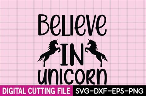 BELIEVE in UNICORN SVG Graphic by GRAPHICS STUDIO · Creative Fabrica