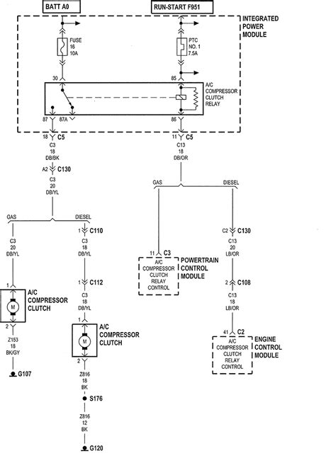 Need wiring diagram a/c 2004 dodge ram 1500 5.7. No AC clutch voltage ...