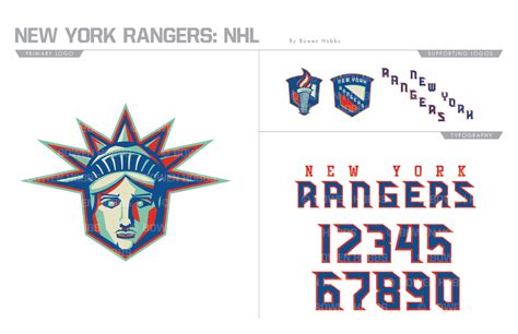 UNOFFICiAL ATHLETIC | New York Rangers Rebrand