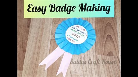 Easy Badge making#How To Make a Badge With Paper#School Library Day