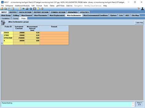 Inclinometer - Monitoring Tool