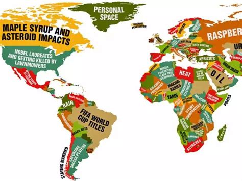 This Funny World Map Shows What Every Country Leads The World In | Business Insider India