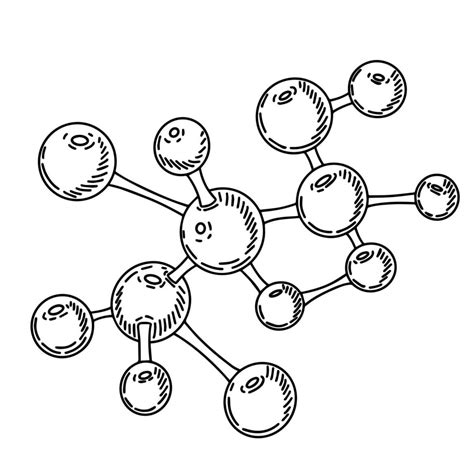 Molecules sketched isolated. Gas in hand drawn style. 10033551 Vector Art at Vecteezy