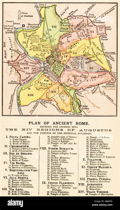 Map Of Ancient Rome Stock Photos & Map Of Ancient Rome Stock Images - Alamy