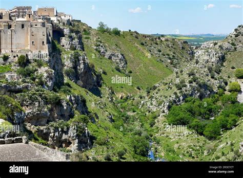 Dramatic views of the caves surrounding Matera, Basilicata region of Italy Stock Photo - Alamy