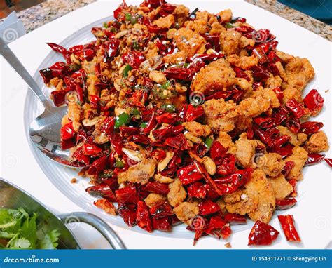 Chinese Food, Chongqing Spicy Chicken Stock Image - Image of chinese, spicy: 154311771