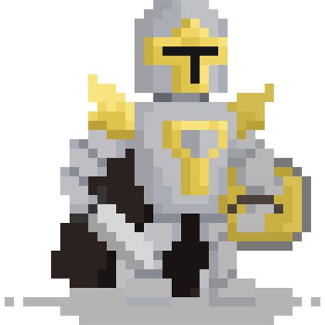 Pixel art cartoon knight character 27190944 PNG