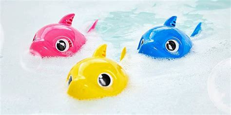 There’s a 'Baby Shark' Bath Toy That Sings and Swims Through the Water | Bath toys, Shark toy ...