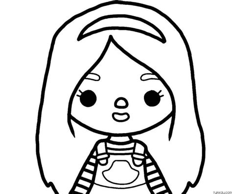 Toca Boca Coloring Page for Girls » Turkau