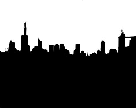 Large Black City Skyline Clip Art at Clker.com - vector clip art online ...