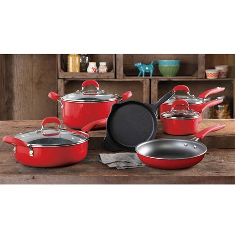 Ree Drummond Collection: Pioneer Woman Vintage Speckle 10-Piece Non ...