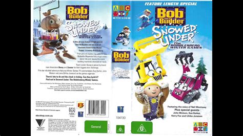 Opening To Bob the Builder Snowed Under 2005 AU VHS (Fixed) - YouTube