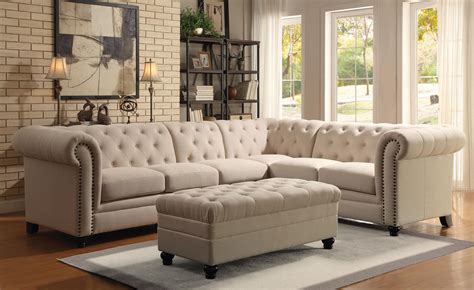 10 Ideas of Tufted Sectional Sofas with Chaise