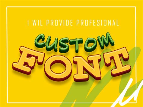 Customize /custom font design, font logo, typography and script font ...