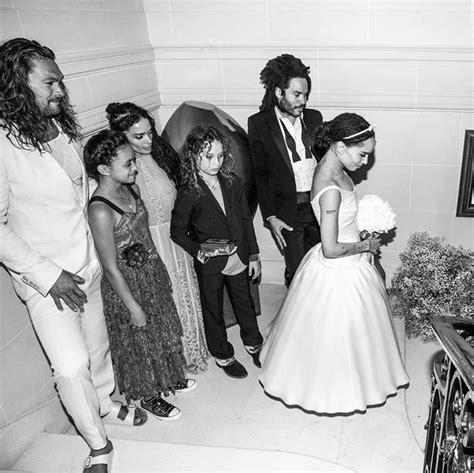 Jason Momoa Came to Play in Zoë Kravitz's Wedding Photos | Celebrity ...