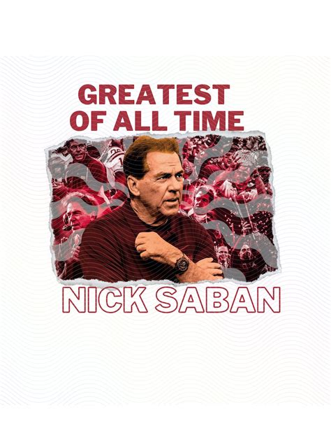 Alabama Nick Saban Tribute PNG Design - Etsy