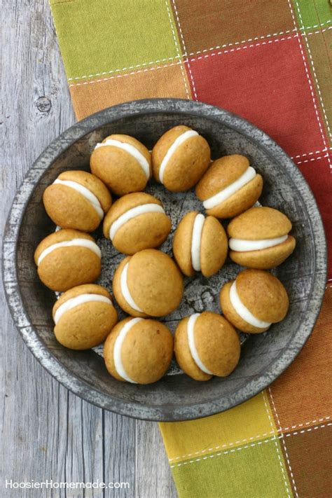 Mini Pumpkin Whoopie Pies - Hoosier Homemade