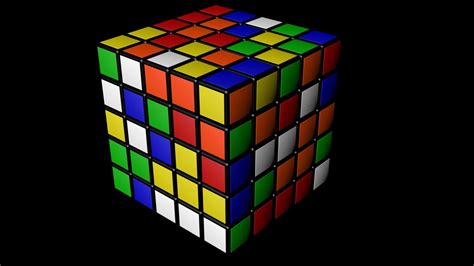 5x5 Scrambled Rubiks Cube - 3D Model by Knight1341