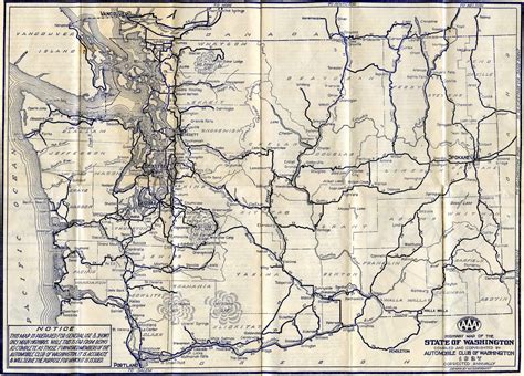 Washington State Highway Map 1927 | Lots of amazing stuff go… | Flickr ...