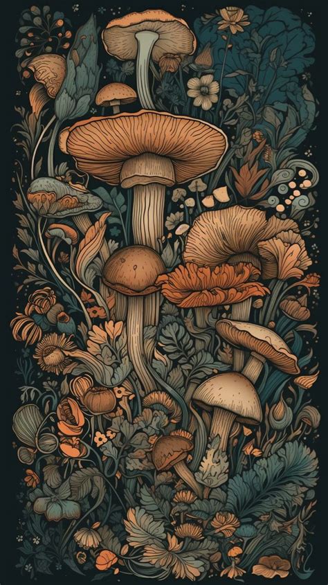 Mushroom phone wallpaper by Paje Honor | Art wallpaper, Mushroom art ...