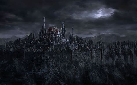 Dark Ruins Landscape