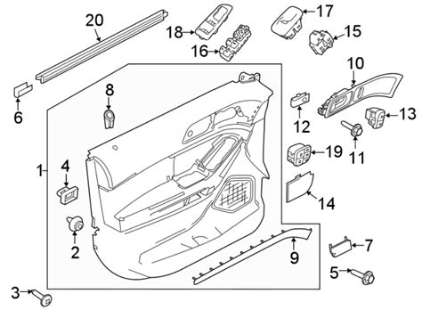 Ford Explorer Door Interior Trim Panel (Lower). LIMITED - JB5Z7823942CB | Lakeland Ford Online ...