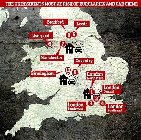 Most at-risk residents revealed in UK crime hotspots | This is Money