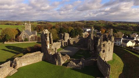 Coity Castle, Coity Higher (Coety Uchaf), Bridgend - Photo "Drone capture"