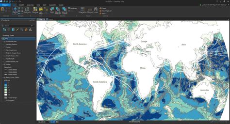 Woodcut Bathymetry Maps