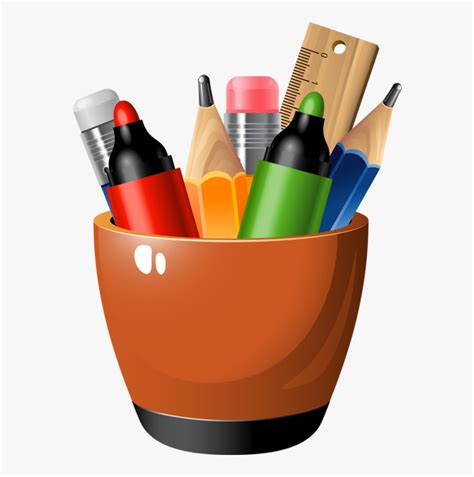 Pencils And Markers Clipart, HD Png Download , Transparent Png Image - PNGitem