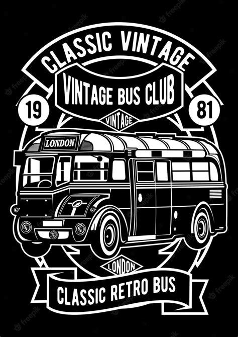 Premium Vector | Classic Vintage Bus Poster