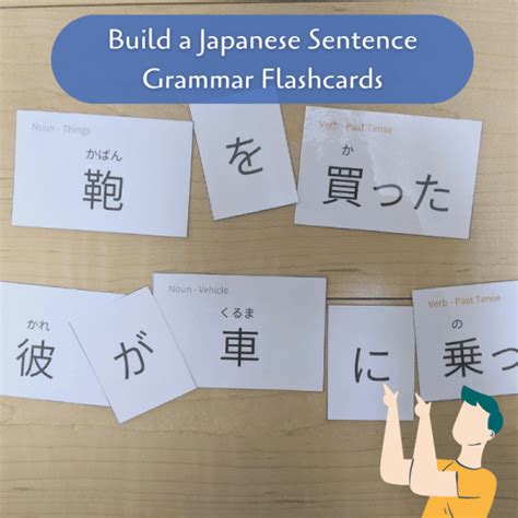 Build a Japanese Sentence Grammar Flashcards – Konichiwa Prints