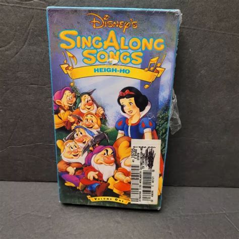 DISNEYS SING ALONG Songs Heigh Ho VHS Tape Volume One- Damage to ...