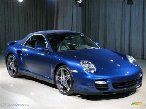 2008 Cobalt Blue Metallic Porsche 911 Turbo Cabriolet #26307238 Photo #17 | GTCarLot.com - Car ...