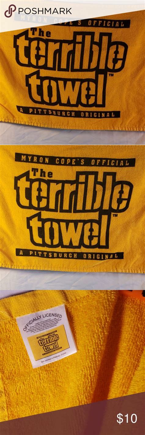 Pittsburgh Steelers- The Terrible Towel | Pittsburgh steelers ...