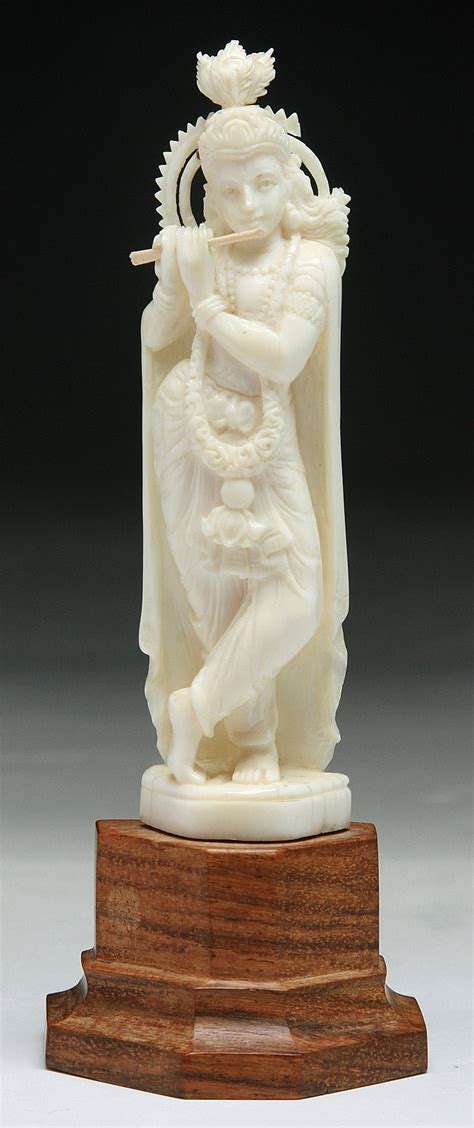 Sold Price: An Indian Antique Carved Ivory Deity Krishna - June 6, 0114 11:00 AM PDT