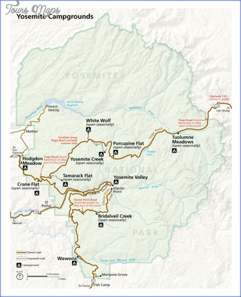 Map Of Trails In Yosemite - London Top Attractions Map