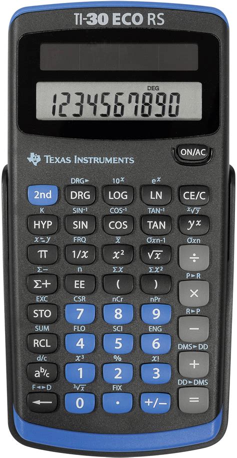 Buy Texas Instruments TI-30 ECO RS CAS calculator Black Display (digits): 10 solar-powered (W x ...