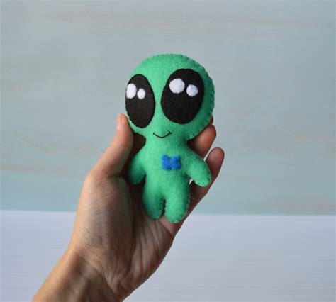 Alien plush toy Paranormal Plush Cute Green Baby Alien Toy for | Etsy