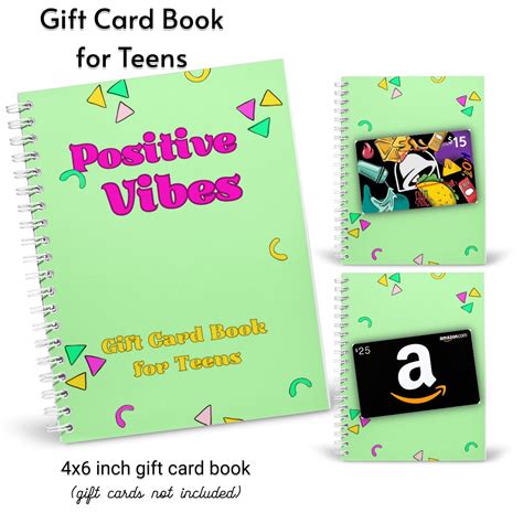 Gift Card Book for Teens | Birthday Gift Card Holder | Friend Gift ...