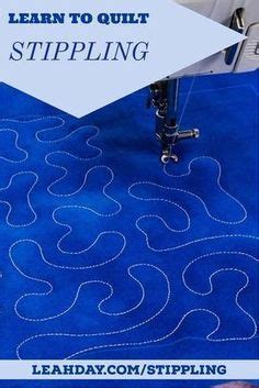 stippling quilting tutorial | Quilting stitch patterns, Free motion quilting, Machine quilting ...