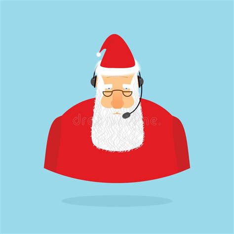 Christmas Call from Santa Claus. Avatar Santa on Your Phone Screen Stock Vector - Illustration ...