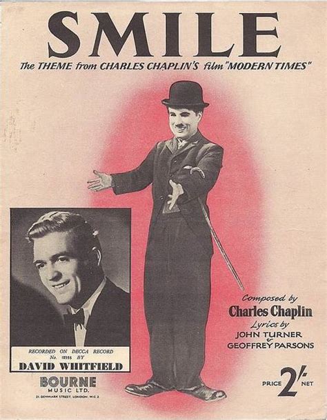 Charlie Chaplin Sheet Music: Smile 1954 | Chaplin, Charlie chaplin ...